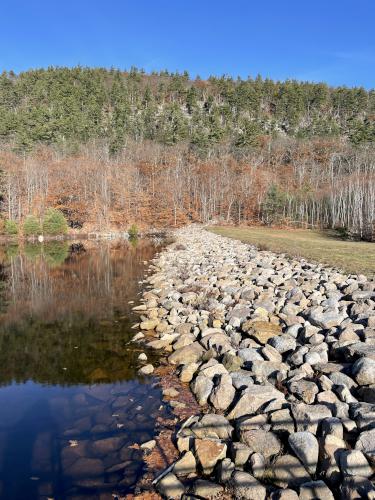 dam in November near Perkins Mountain in New Hampshire