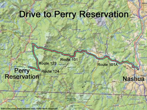 Perry Reservation drive route