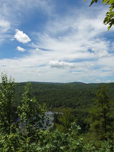 view from Piper Mountain in the Moose Mountains Range of New Hampshire