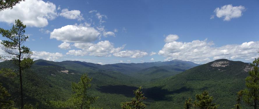 A view of Montalban Ridge as seen from the summit of Mount Pickering in NH on June 2004