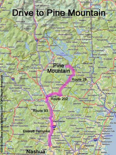 Pine Mountain drive route