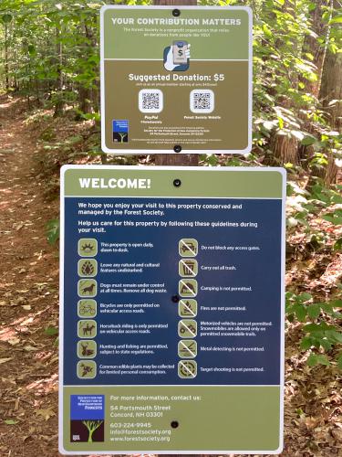 information poster at Pine Mountain in New Hampshire
