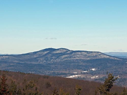 view of Crotched Mountain from Pinnacle Mountain in southern New Hampshire