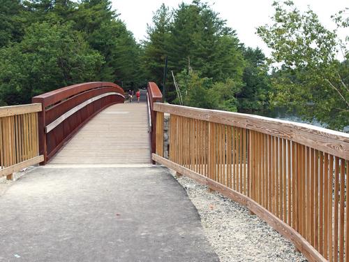 new bridge over the Piscatquog River on the Piscataquog Trail in southern New Hampshire