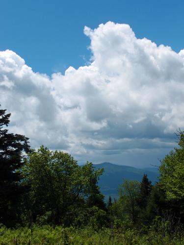 view of Cherry Mountain from Pliny Mountain in New Hampshire