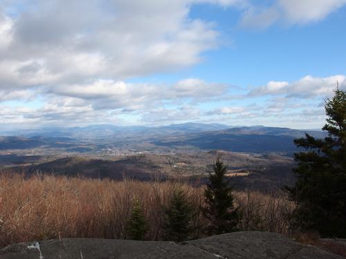 view from Pike's Peak on Plymouth Mountain in New Hampshire