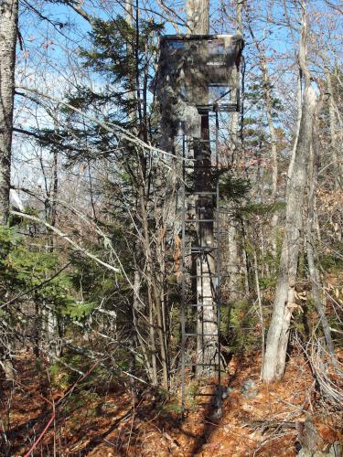 hunting blind at Plymouth West Mountain in western New Hampshire