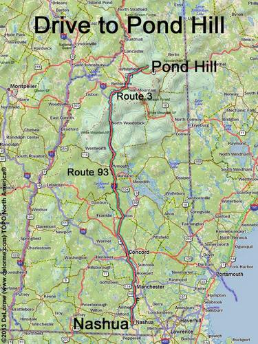 Pond Hill drive route