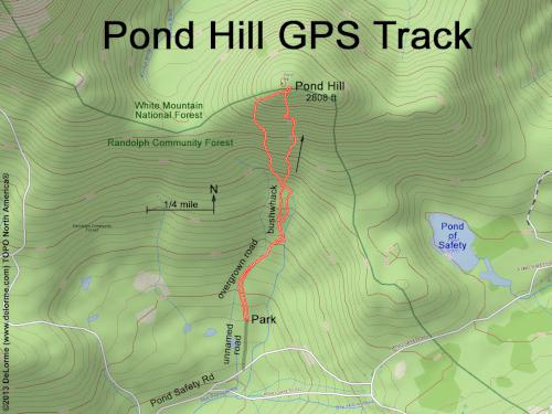 Pond Hill gps track