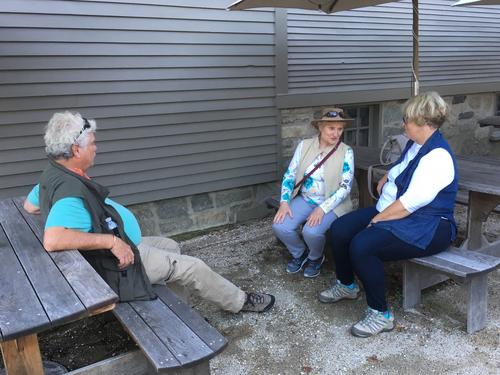 Chet, Andee and Connie at Strawbery Banke Museum at Portsmouth in New Hampshire