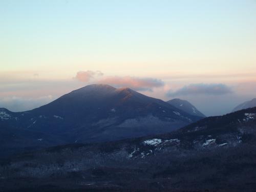 view of Mount Carrigain from Potash Mountain in New Hampshire