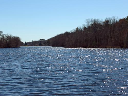 Lake Gardner in March near Powow Hill in northeast Massachusetts