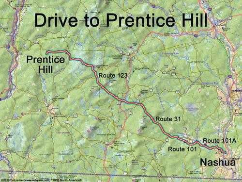 Prentice Hill drive route