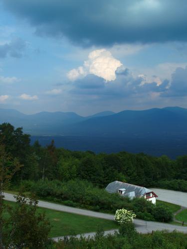 view from the observation tower on Prospect Mountain in New Hampshire