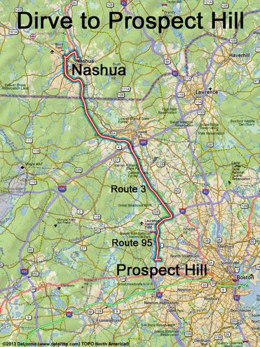 Prospect Hill drive route
