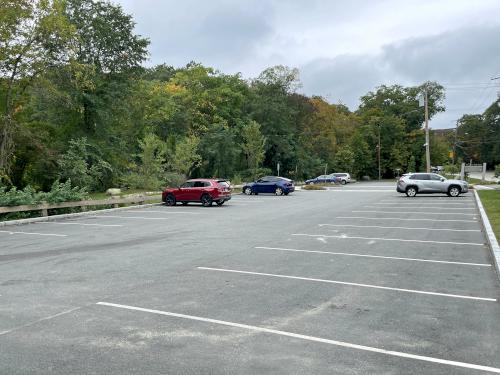 parking in October at Prospect Hill near Waltham in northeast MA