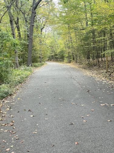 road in October at Prospect Hill near Waltham in northeast MA