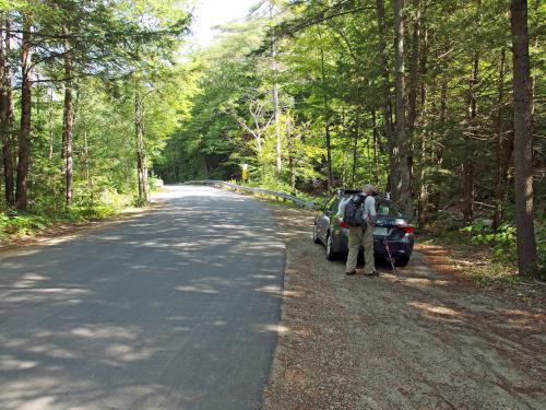 roadside parking at Province Road Mountain in western New Hampshire