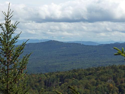 view east in August from Province Road Mountain in western New Hampshire