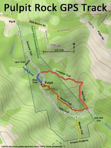 Pulpit Rock Conservation Area gps track