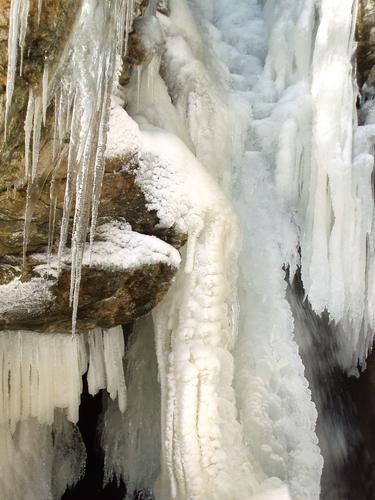 January ice on Middle Purgatory Falls in southern New Hampshire