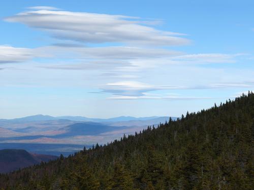 northerly view over the shoulder of Puzzle Mountain in western Maine