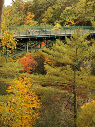 Route 4 bridge in September crossing Quechee Gorge in eastern Vermont