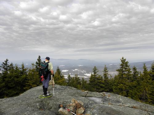 Len in January at Old Top on Ragged Mountain in New Hampshire