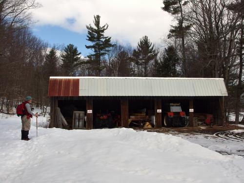 working shed at Ramblin Vewe Farm in the Lakes Region of New Hampshire