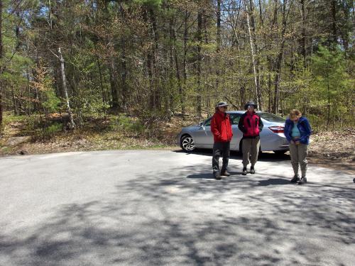 street-end parking at Moore-Randall-Williams Wilderness in Hampstead, New Hampshire