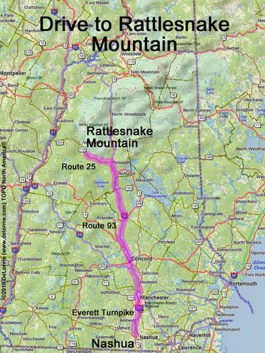 Rattlesnake Mountain drive route