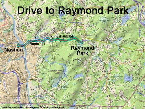 Raymond Park drive route