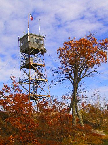 fire tower on Red Hill in New Hampshire