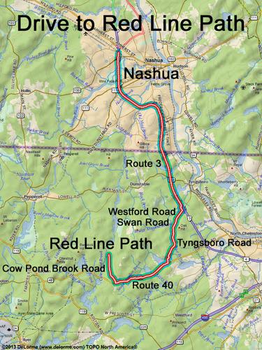 Red Line Path drive route