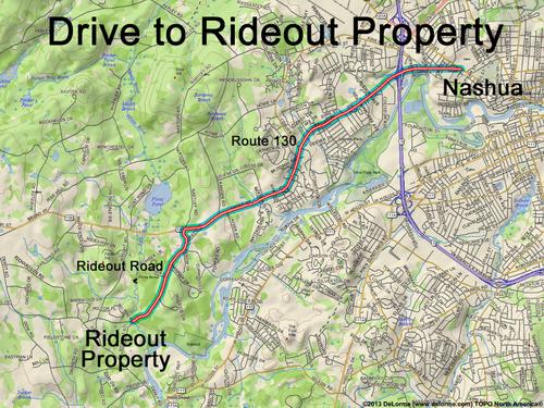 Rideout Property drive route
