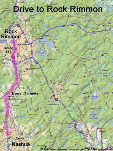 Rock Rimmon drive route