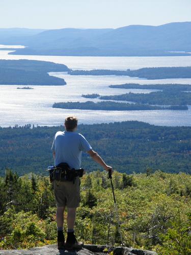 Lake Winnipesaukee view from Mount Roberts in New Hampshire
