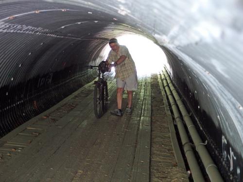 tunnel on the Rockingham Recreational Trail in southern New Hampshire