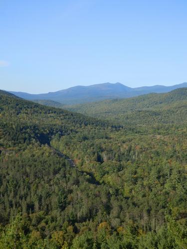 view from The Roost, Maine, over Wild River Valley toward Carter Moriah Range in New Hampshire