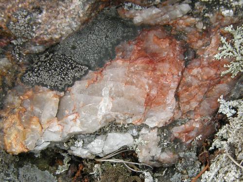 rose quartz on Rose Mountain in New Hampshire