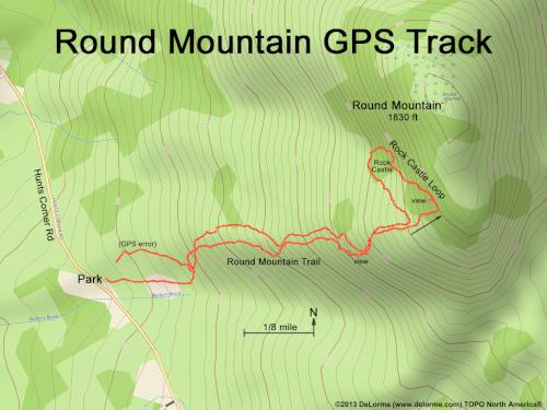 Round Mountain gps track
