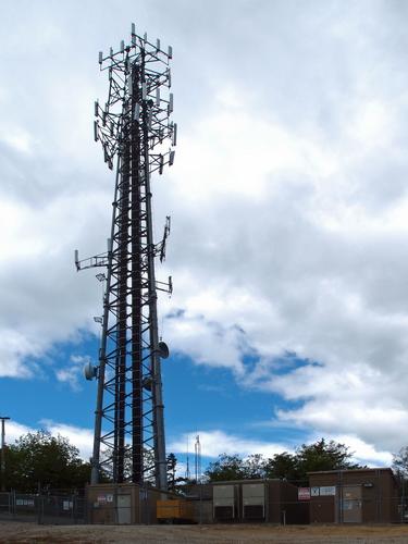 communications tower on the top of Mount Rowe in New Hampshire