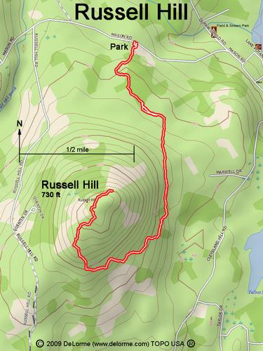 Russell Hill gps track