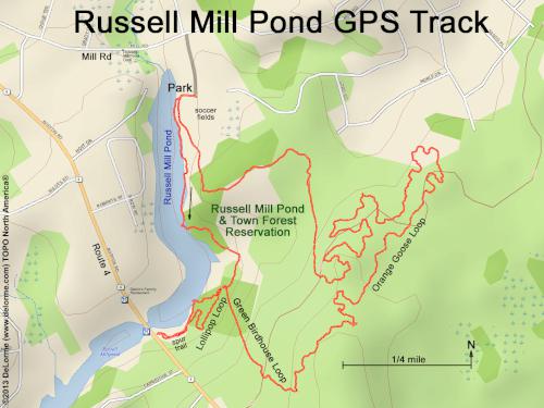 Russell Mill Pond gps track