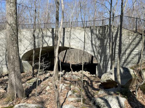 tunnel in March at Saddle Hill Nature Walk in eastern Massachusetts