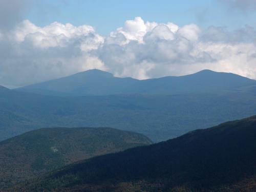 Sugarloaf and Spaulding mountains as seen from The Horn on Saddleback Mountain in Maine