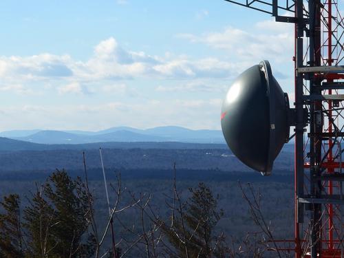 view of the Uncanoonucs and Pack Monadnocks from Saddleback Mountain in southern New Hampshire