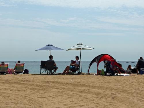 visitors at Salisbury Beach State Reservation in Massachusetts
