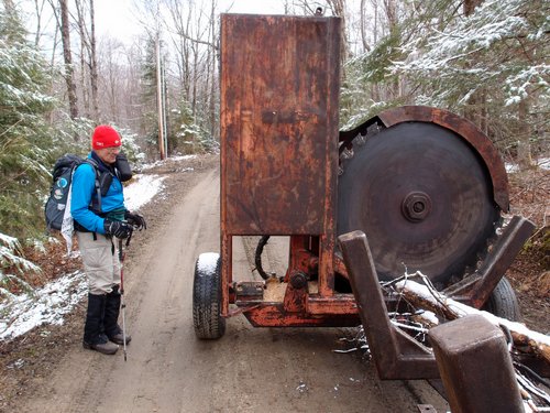 lumbering saw on Salt Ash Mountain in Vermont