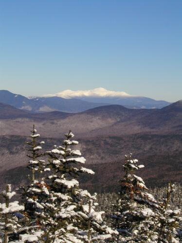 winter view from Sandwich Dome in New Hampshire